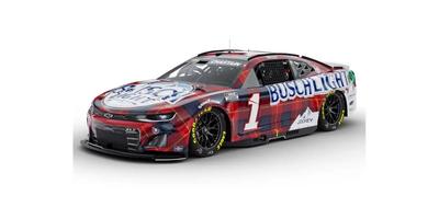 Kyosho Lionel Racing BUSCH LIGHT FLANNEL 2024 Chevrolet Camaro ZL1 Ross Chastain Fertigmodell LR307666 1/64 #1