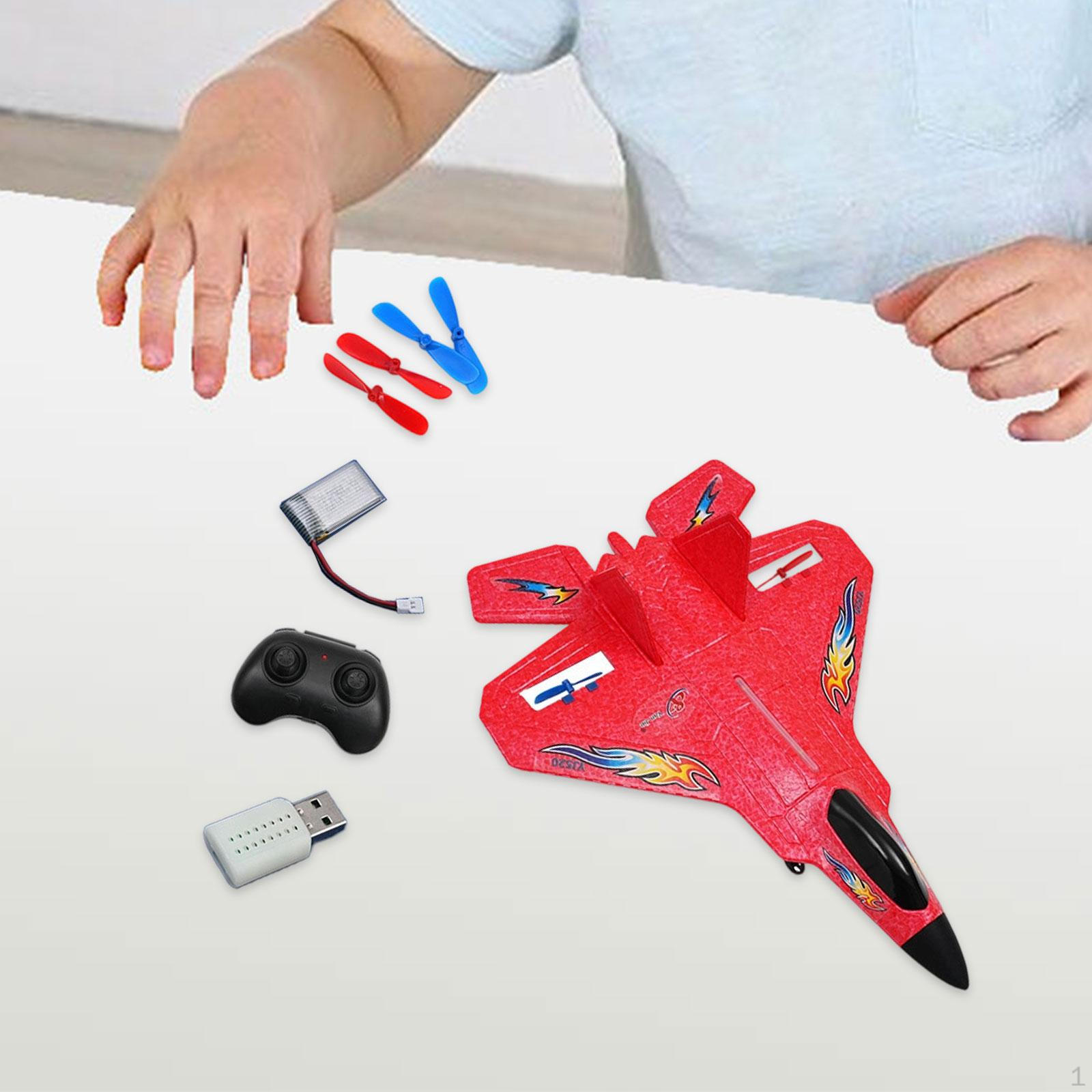 

Піноплановий радіокерований літак зі стабілізатором гіроскопа, іграшка з дистанційним керуванням для дітей та дорослих червоний