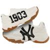 New MLB Big Ball Chunky Low Top Chunky Sneakers Unisex White Black 3ASHBCV4N-50CRS