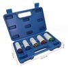 thin socket 5 piece set aluminum wheel nuts socket 15 17 19 21 22 mm impact wrench (Blue case)