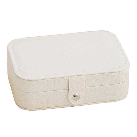 PU Leather Jewelry Box, Multi-Layer Organizer, Compact Lightweight Protective Jewelry Holder, for Rings Earrings Bracelets
