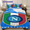 Set Copripiumino Trapuntato con Fantasia SSC Napoli Federa Decorazione per la Casa Regalo di Compleanno (1 * copripiumino + 2 * federa, senza nucleo)