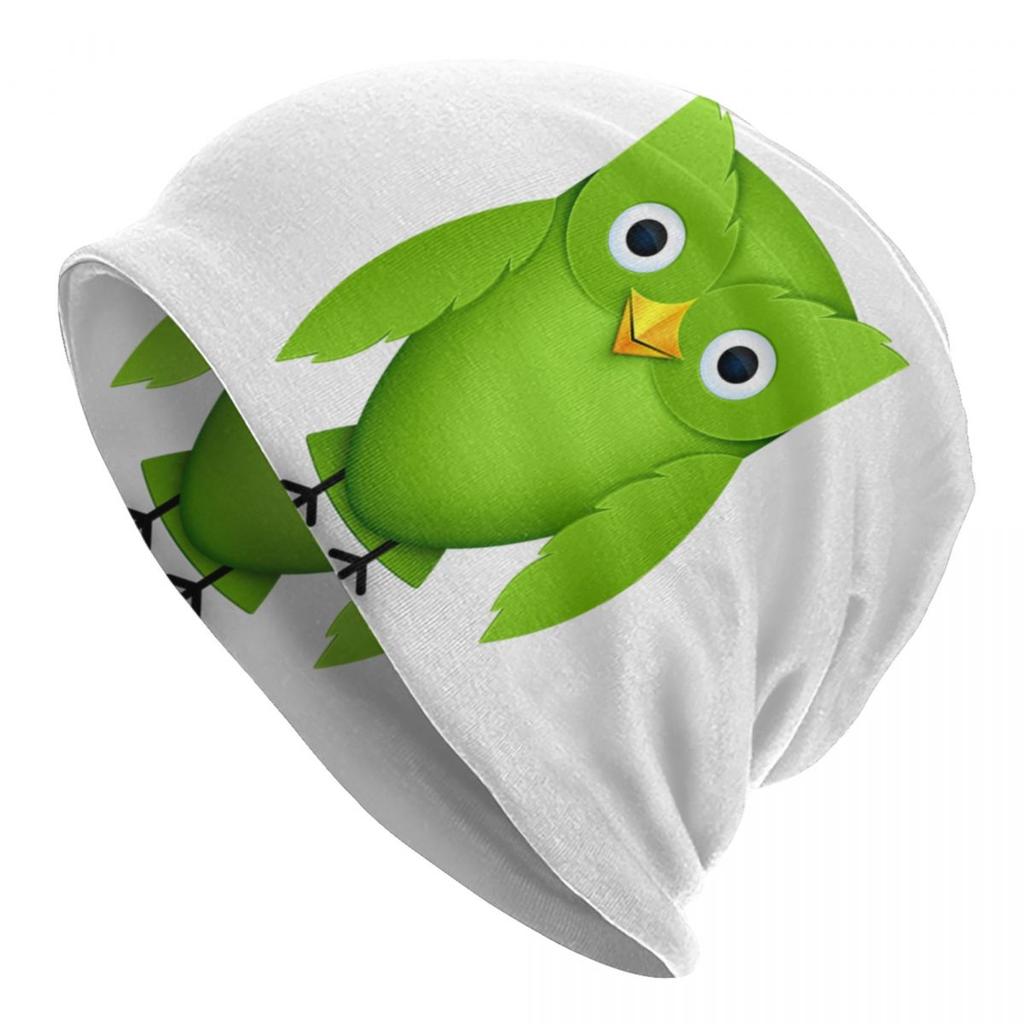 Duolingos Skullies Beanies Caps Unisex Women Unisex Streetwear Winter Warm Knit Hat Adult Bonnet Hats