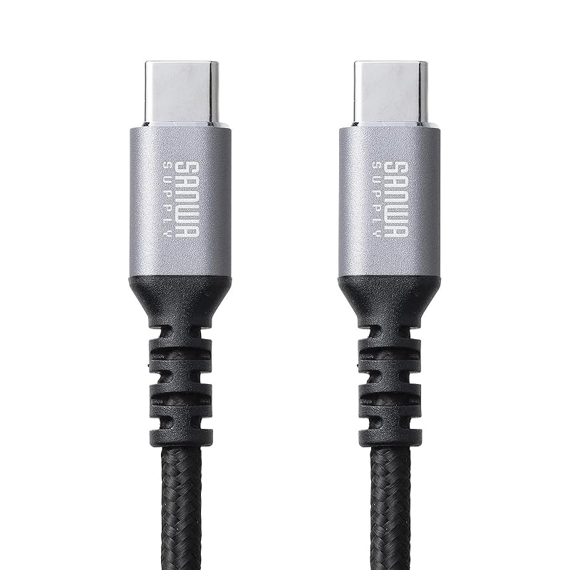 Sanwa Supply USB 2.0 Type-C cable (C-C/straight/60W/0.5m) KU-CCP6005TK