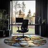 Christmas Printed Round Rug Carpet Chair Rug Area Rug Entryway Doormats,for Office Chair Living Room Bedroom Kitchen Room.