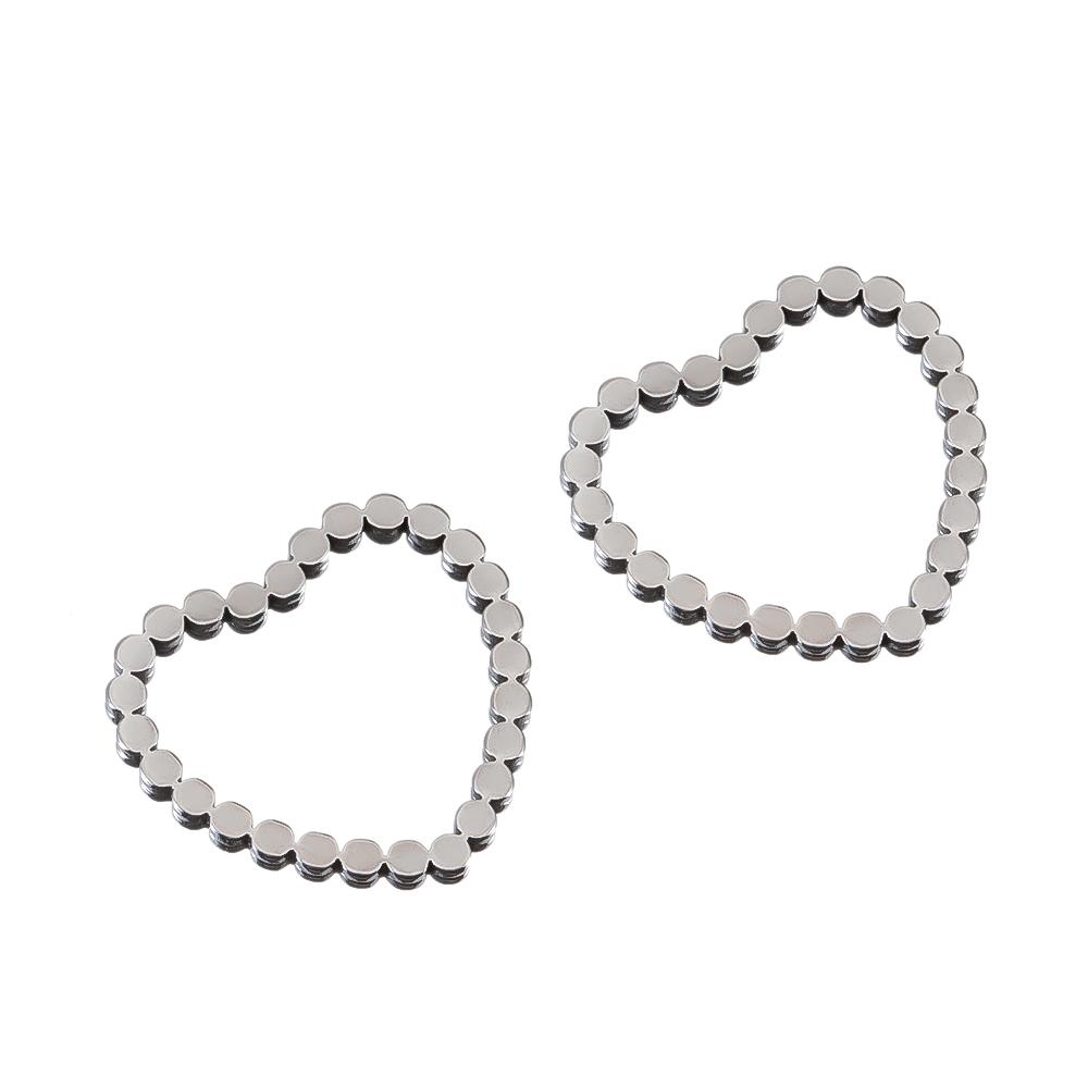 20pcs Stainless Steel Wave Frames Charms DIY Earrings Pendants Circle Drop Hexagon Blank Bezel for Resin Jewelry Making Findings