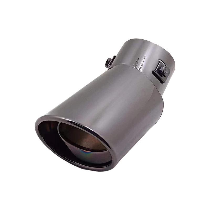 Universal Titanium Black Stainless Steel Exhaust Tailpipe Sleeve for Buick Excelle, Nissan Bluebird, and Ford Focus