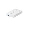 Qi2 10000mAh Magnetic Power Bank with USB-A USB-C 22.5W PD Stand - White