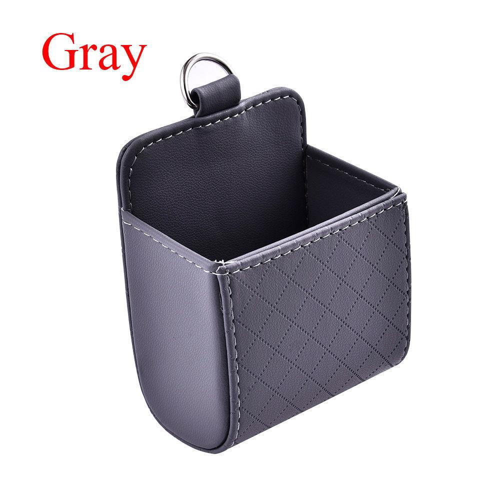 Leder Auto Lüftungsschlitz Aufbewahrungstasche Kreativ Cartoon Multifunktional Telefon Münz Organizer Box