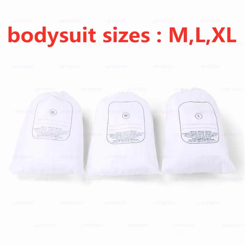 5 pcs Bodysuit Body Slimming Suit Disposable Vacuum Roller Therapy Machine White Color M L XL Size Shape Body Beauty Salon Use