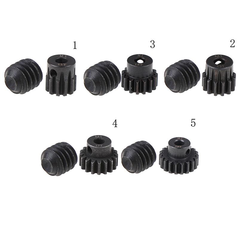 M1 5mm 11T 13T 15T 17T 19T Pinion Motorgir Kombinasjonssett For 1/8 RC Bilmotor