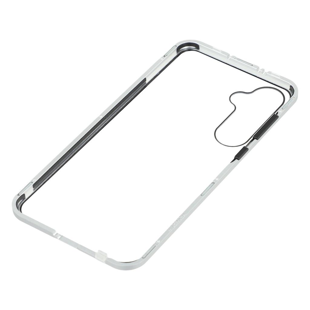 For Samsung Galaxy S25/S24 Case with Anti-Spy Screen Protector Tempered Glass Metal Phone Cover Magnetic Clasp
