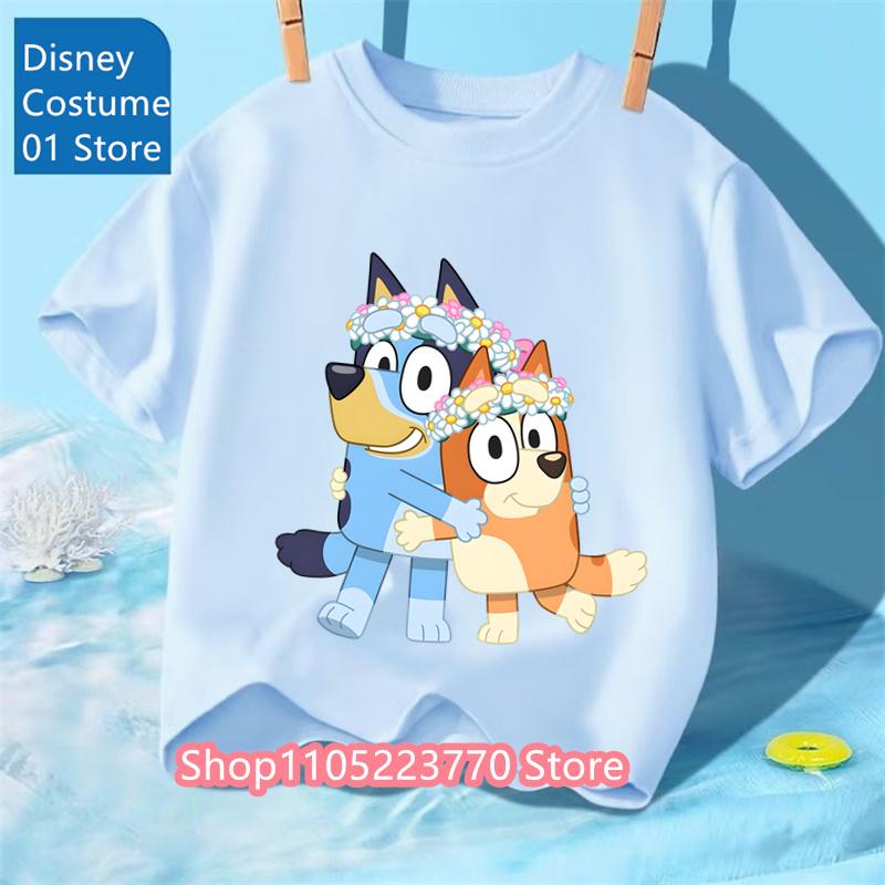 Cartoon Kids T-Shirt Short Sleeve Print Comfortable for Boys and Girls Daily Use