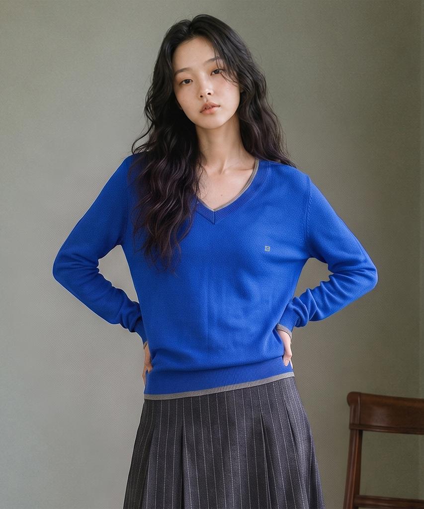 TOPGIRL Double Layered Essential Wool Knit Top_T621Tp128