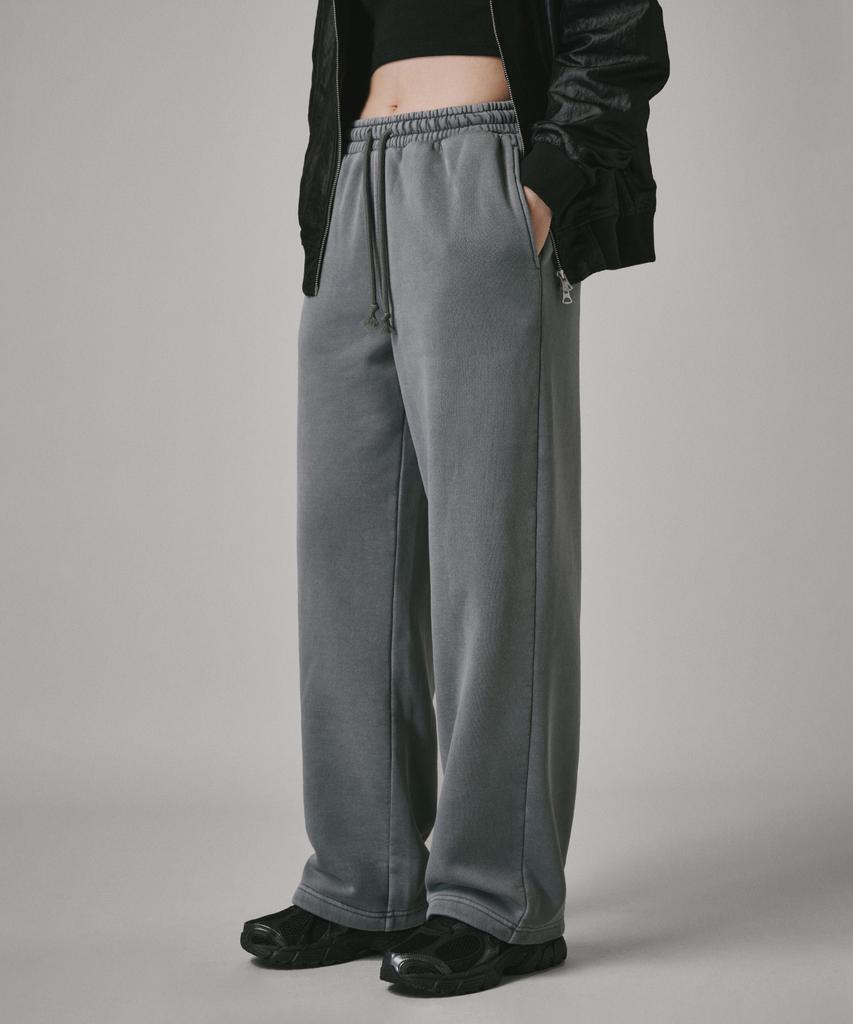 Beodeonteu (Fleece-Lined) Basic Wide Sweatpants [Gray]
