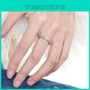 Stylish Geometric Rainbow Zircon Ring For Women Adjustable Design 2023 Summer Trendy