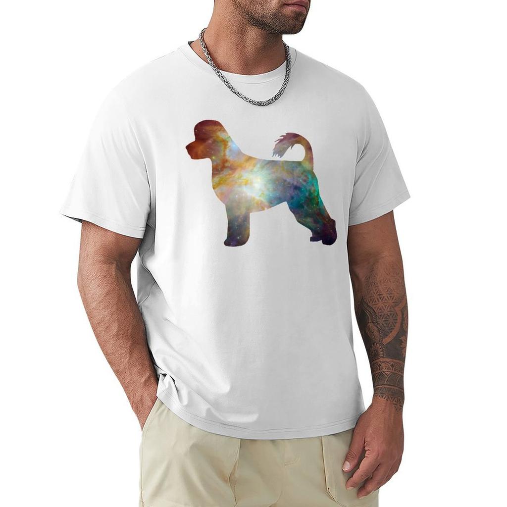 Portuguese Water Dog Universe Tshirt Casual Soft Cotton Short Sleeve Tee