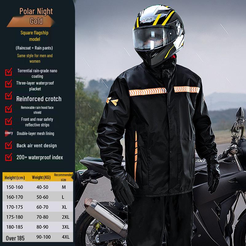 Unisex Long Raincoat Overcoat Set for Hiking & Travel