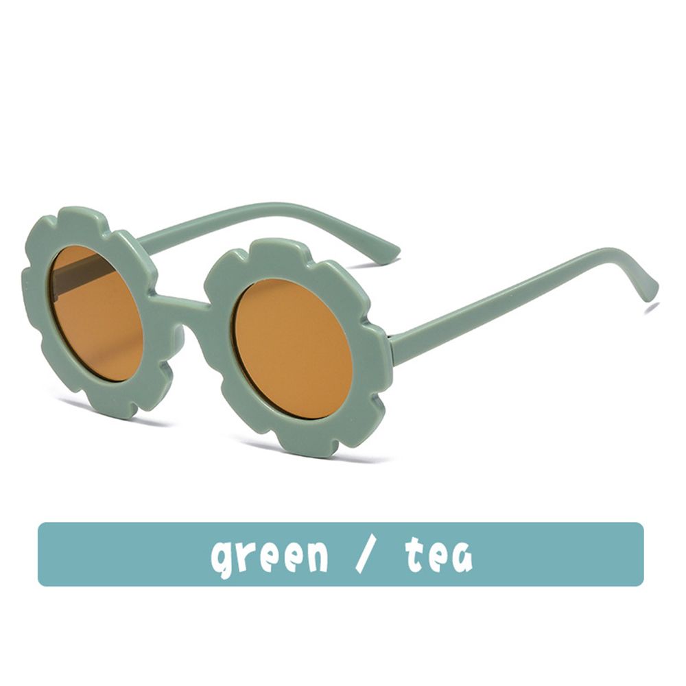 1Pc Cute Boys And Girls Eyewear Outdoor Product Streetwear Children Sunglasses Vintage Sun Glasses Flower Shape