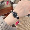 Oval retro small square simple temperament Ankara red belt women's watch women
