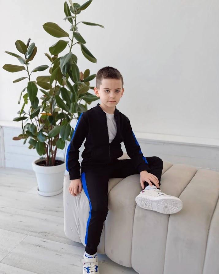 Boys’ Athletic Set – Elastic Waist Pants & Colorful Lampos Detail, Any season, 6152-057-4 HC