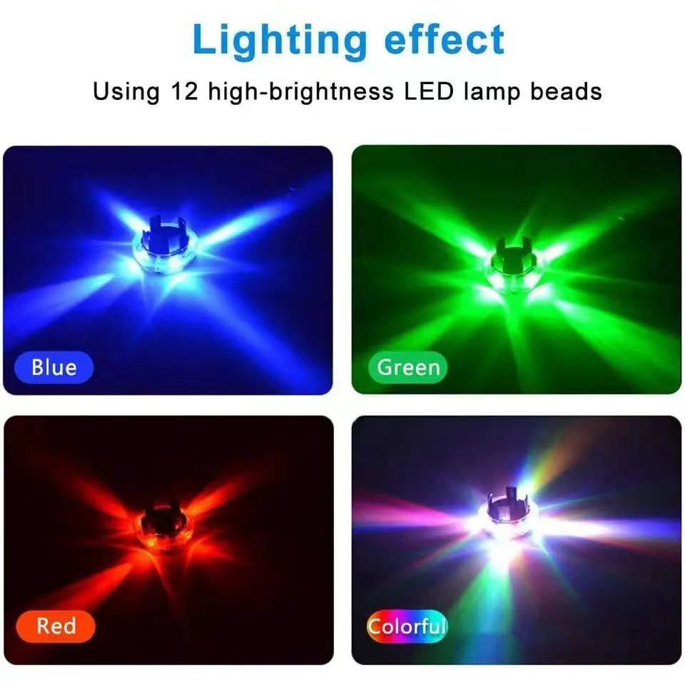 1/2/3/4pcs Solar Energy Flash LED Light Car Wheel Light Hub Bulb Tire Tyre Valve Cap Lamp Led Lights Car Accessories