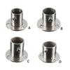 Wardrobe Bracket Rod Holder Shower Curtain Flange Heavy Duty Socket Wall Mounted Tube Closet Rods End Support for Garden