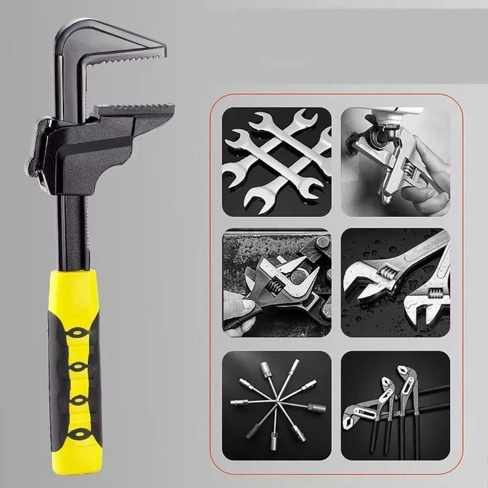 Multi-functional Multi-function Spanner Large Opening Plumbing Wrench F Type Wrench  Plumbing Work