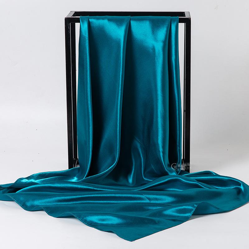 Spring/Summer New Women'S Silk Scarf 90 * 90cm Simulated Silk Twill Square Scarf Fashion Printed Large Square Scarf Professional Scarf