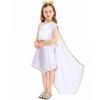 Kids Girls Greek Mythological Goddess of Freedom Statue of Liberty Dress Children Halloween Cosplay Costumes Kindergarten Performance Role Play Outfit
