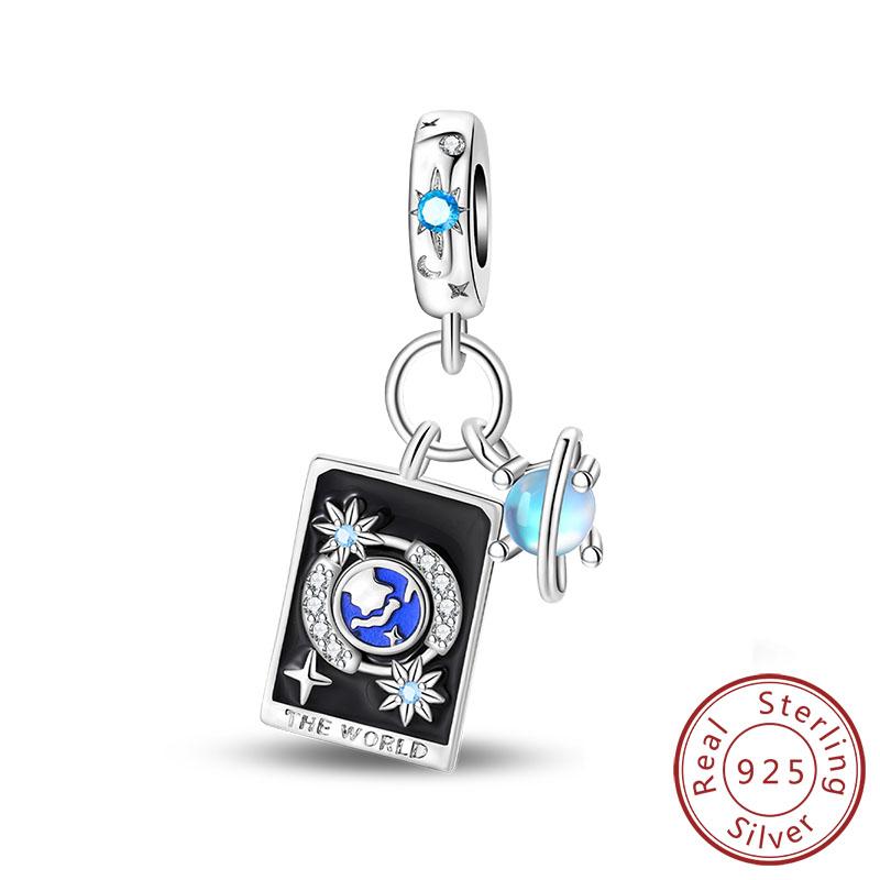 New Copper Charms Beads Pendants Sun Moon Stars Magic Tarot Charms Fit Original Bracelets Women Fine Jewelry Gifts