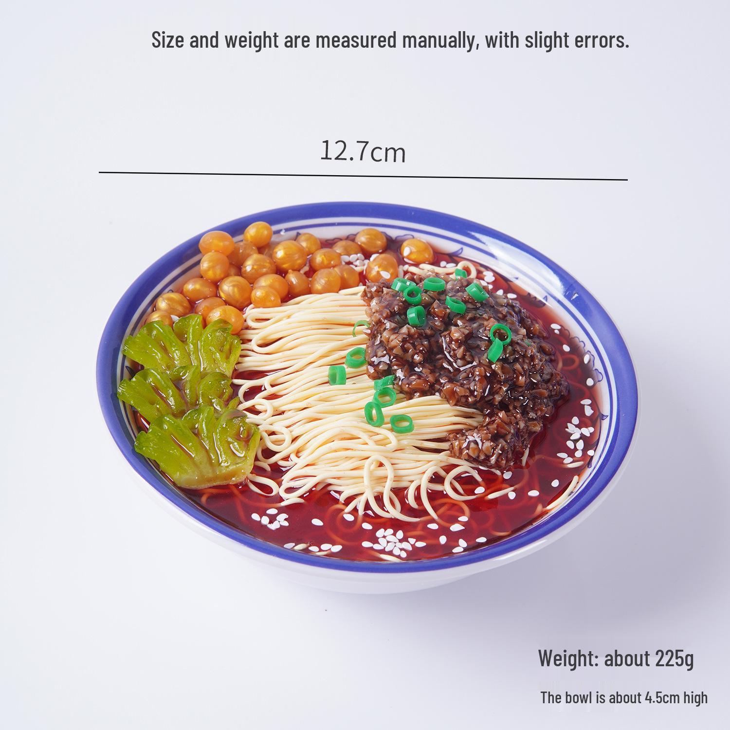 

1:1 Large Ramen Bowl Model - Lanzhou Beef & Rib Noodles Display Prop for Restaurant Decor