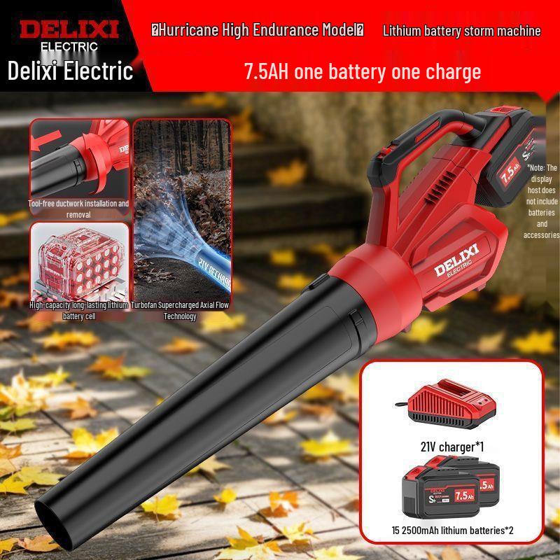Delixi High-Power Rechargeable Leaf Blower & Industrial Hair Dryer