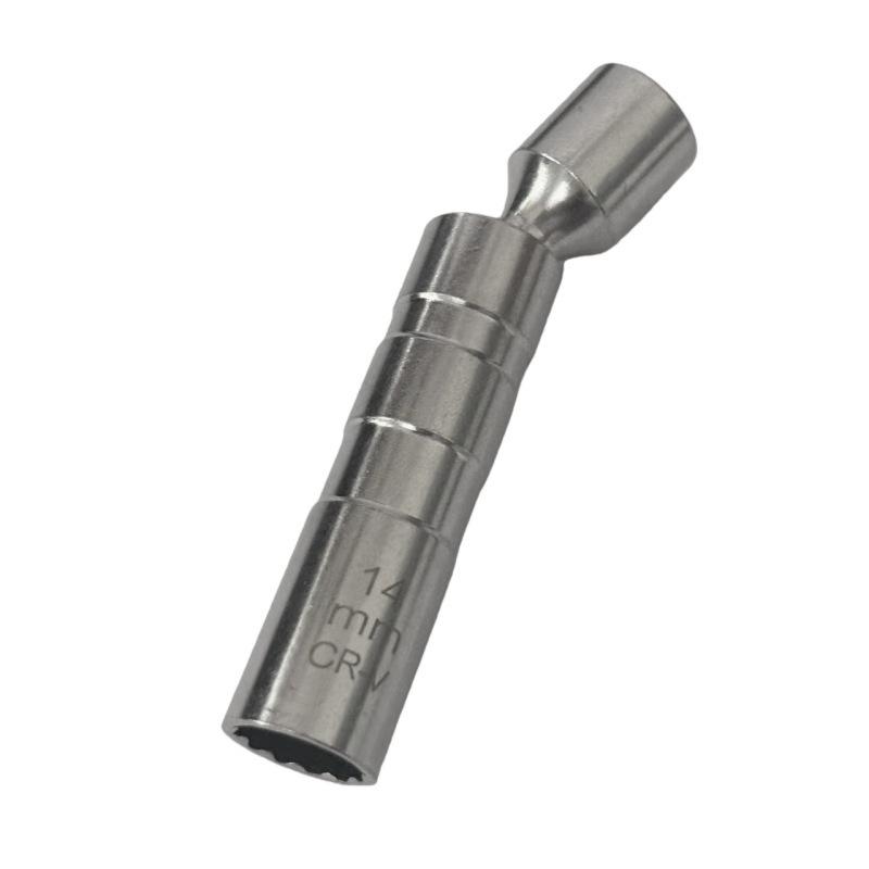 Magnetic Swivel 12-Point Thin-Walled Spark Plug Socket Wrench
