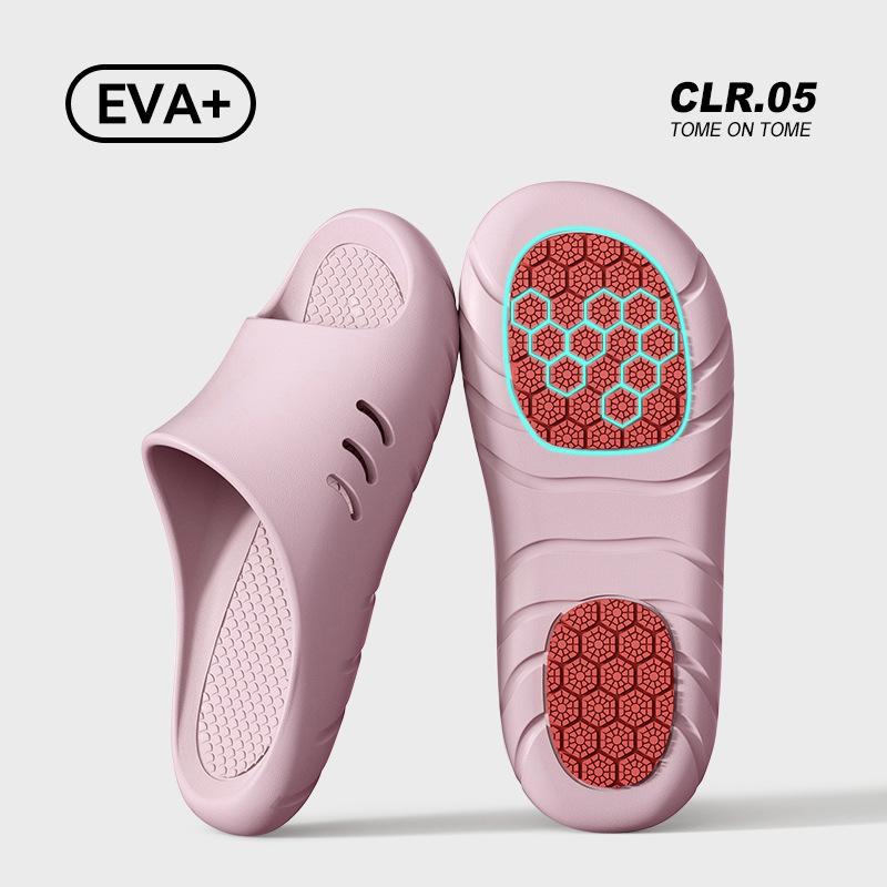 Antibacterial Non-slip Cool Slippers Couple Indoor Home Bathroom Bath Slippers 2025 New Product Simple Sandals for External Wear
