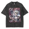 Funny Girl Dinner Caleb Graphic Tee Shirt Love and Deepspace Novelty Cotton T Shirts Fashion High Quality Vintage Washed Women T-Shirt