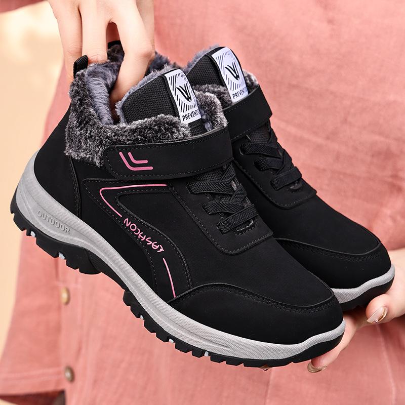 Women's Snow Boots Fur Lined Warm Ankle Boot Waterproof Anti-Slip Winter Outdoor Shoes for Women Lace-Up Walking Sneakers Trekking Hiking Booties