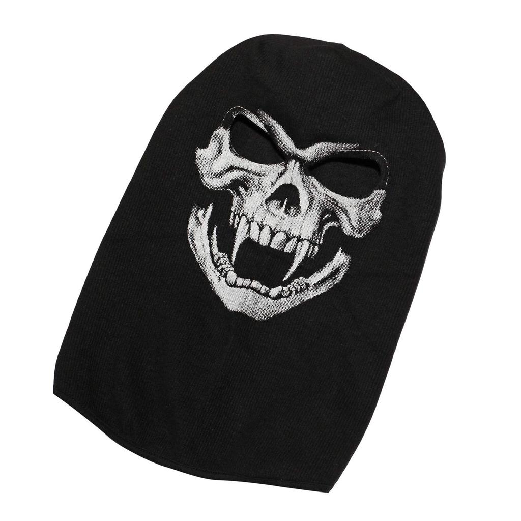 WTACTFUL Scary Skeleton Balaclava Ghost Death Neck Warmer Face Cover Mask Headwear Protection for Motorcycle Cycling Ski Snowboard Cosplay Costume