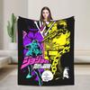 JoJo's Bizarre Adventure Blankets Japanese Anime Wool Throw Blankets Bedding Couch Decoration Thin Bedspread Multi-function