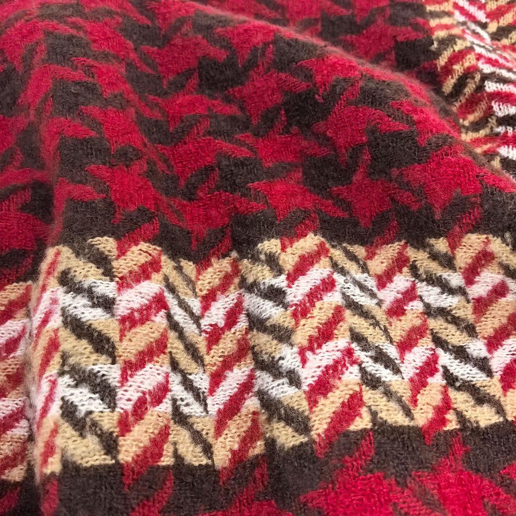 2025 Houndstooth Korean-Style Double-Sided Shawl – Warm Imitation Cashmere Scarf for Autumn/Winter