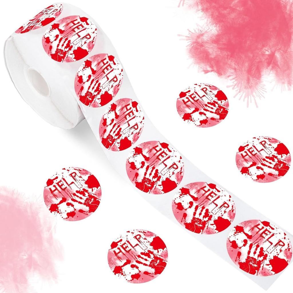 Halloween Stickers 500 Count Roll Fun Kids Toys Thank You Decorations Labels Party Favors Candy Gift Stickers Bulk