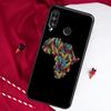 Map of Africa African Fabrics For Huawei Nova 10 SE 9 5T 12s 12i 11i Y91 Y90 Y60 Y70 Y72 Y61 P20 P30 P40 Lite P60 Pro Case