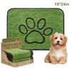 Omyvatelné podložky na čůrání pro psy, 2 kusy Super absorpční opakovaně použitelné podložky pro štěňata se zelenou dlouhou vlnou pro nácvik venčení, na podlahu, na pohovku