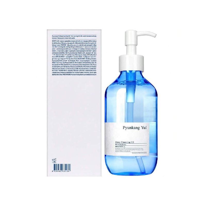 Demachiant profund Pyunkang Yul(Tipul de ulei) Pentru o demachiere de lungă durată, uleiul de jojoba curăță porii și îndepărtează impuritățile, fără iritații.,  (290 ml)