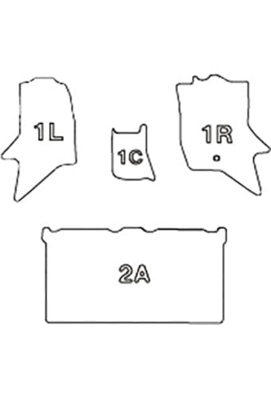 Clazzio Floor Mat 3D Type Set for 1 Every DA17V Scrum DG17V NV100 Clipper DR17V Minicab Van DS17V NEW Rubber Type Black ES-6035 [5EESB6035K]