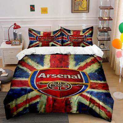 Union Jack, Arsenal Logo Centerpiece. Bedding Sets Duvet Cover Sets Duvet Covers Pillowcases(1*Duvet Cover 2*Pillowcases Without Duvet Insert)