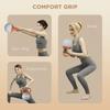 4KG Soft Kettlebell, Kettlebell with Non-Slip Handle for Home Gym, Weight Lifting, Strength Training, Orange/Grey