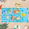 Cute Pokemon Starter Graphic Beach Towel,Microfiber Durable Sand Free,Home Decor Gift,Pikachu&Friends Print Oversized Bath Towel