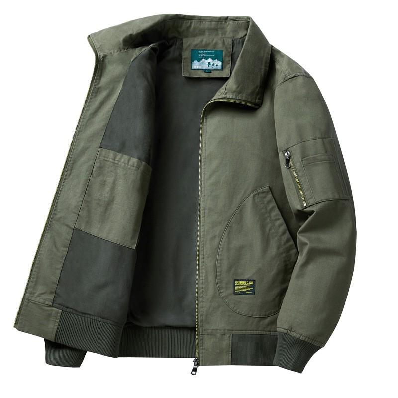 Mens Washed Cotton Workwear Jacket Loose