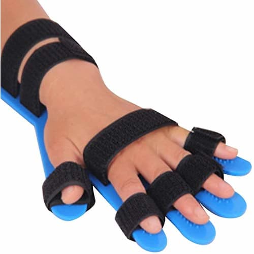 

Hand splint, finger plate finger separation brace (fits right or left hand) to help hands and fingers recover from stroke, hemiplegia, muscle atrophy,